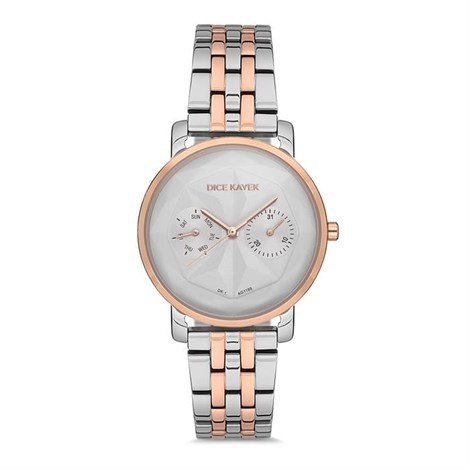 Dice Kayek Damen Uhr Edelstahl & Lederarmband