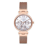 Dice Kayek Damenarmbanduhr Edelstahl und Leder