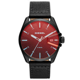 Diesel DZ1945 Herrenuhr 44mm Schwarz Lederarmband – Zeitlose Eleganz