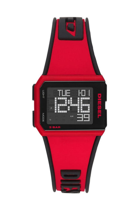Diesel DZ1923 Herrenuhr rotes Zifferblatt