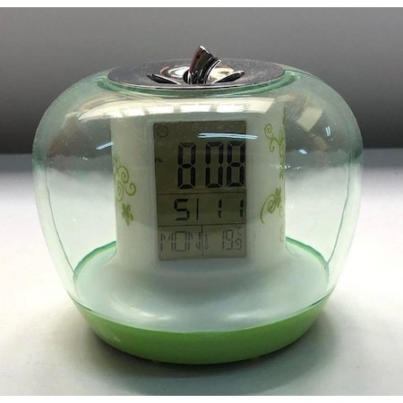 Grüne Apfeltischuhr – Designuhr mit Apfelmotiv