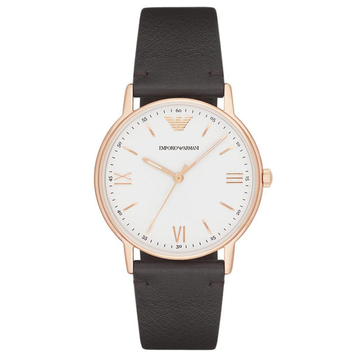Emporio Armani AR11011 Herrenuhr mit Lederarmband