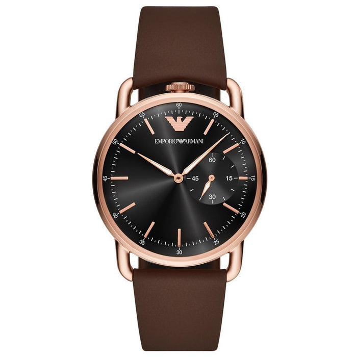 Emporio Armani AR11337 Herrenuhr mit Lederarmband