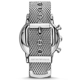 Emporio Armani AR1808 Herrenuhr 46 mm Grau Geflochtenes Armband