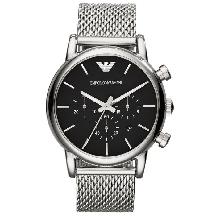 Emporio Armani AR1811 Herrenuhr Edelstahl geflochten