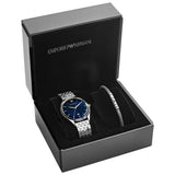 Emporio Armani AR80048 Herren Uhr Set mit Armband und Garantie