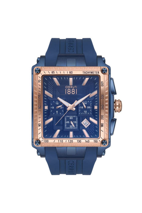 Cerruti 1881 CRA31405 Herrenuhr Edelstahl und Leder