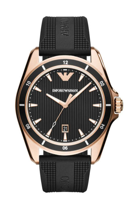 Emporio Armani AR11101 Herrenuhr mit Silikonarmband