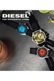 Diesel Herren Uhr DZ7411 Silikonarmband Gelbes Zifferblatt – Moderne Herrenuhr