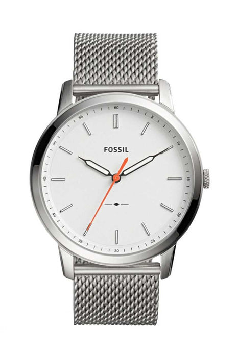 Fossil Herren Uhr Grau Geflochtenes Armband