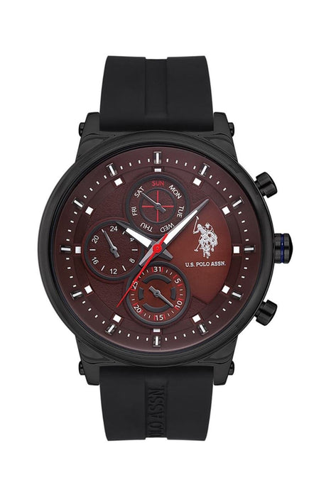 U.S. Polo Assn. Herrenuhr mit Silikonarmband