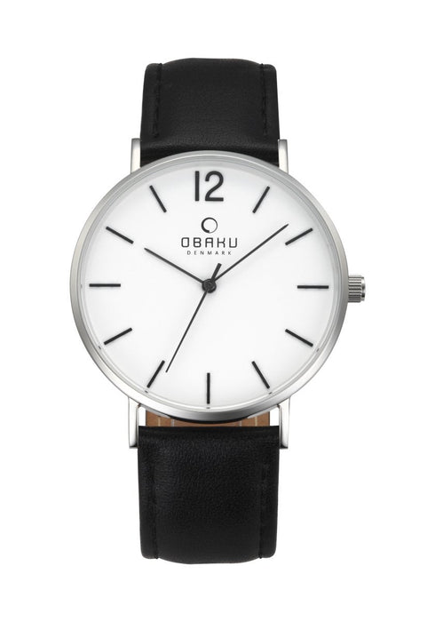 Obaku Herren Uhr V197GXCWRB2 Edelstahl Quarz