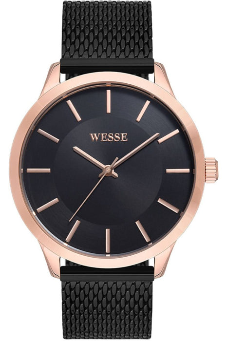 Wesse Wwg204402 Herrenuhr Korbbogenarmband Schwarz
