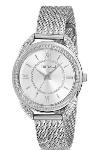 Ferrucci FC.12596H.01 Damen Uhr mit geflochtenem Armband