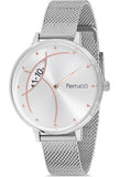 Ferrucci Fc.13319h.01 Damen-Uhr – 36 mm Silber Edelstahl