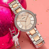 Fossil ES3405 Damenuhr Roségold Edelstahl