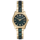 Fossil ES4676 Damen Uhr – Goldfarbenes Edelstahlarmband