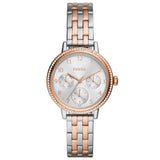 Fossil FBQ3686 Damen Uhr Edelstahl & Quarz
