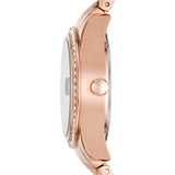 Fossil Damen Uhr FES5038 – Edelstahlarmbanduhr