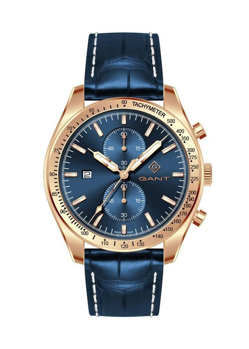 Gant G142004 Herrenuhr Edelstahl und Lederarmband