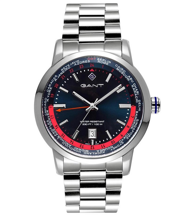 Gant G152002 Herrenuhr Edelstahl & Leder