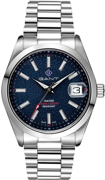 Gant G161004 Herrenuhr Edelstahl & Leder