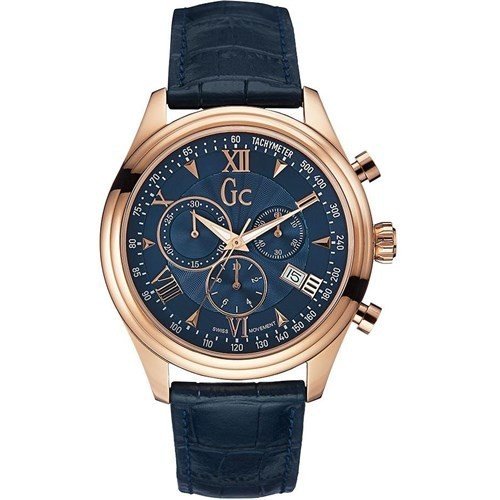 Gc Herrenuhr Gcy04008g7 – Edelstahlgehäuse & Lederband