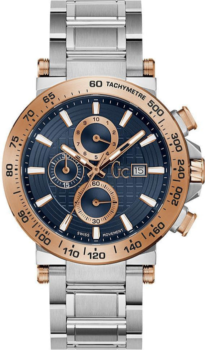Guess GCY37003G7 Herrenuhr Chronograph Edelstahl
