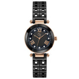 Gc 32mm Keramik Damen Uhr mit Schwarz Lederband GCY66002L2MF