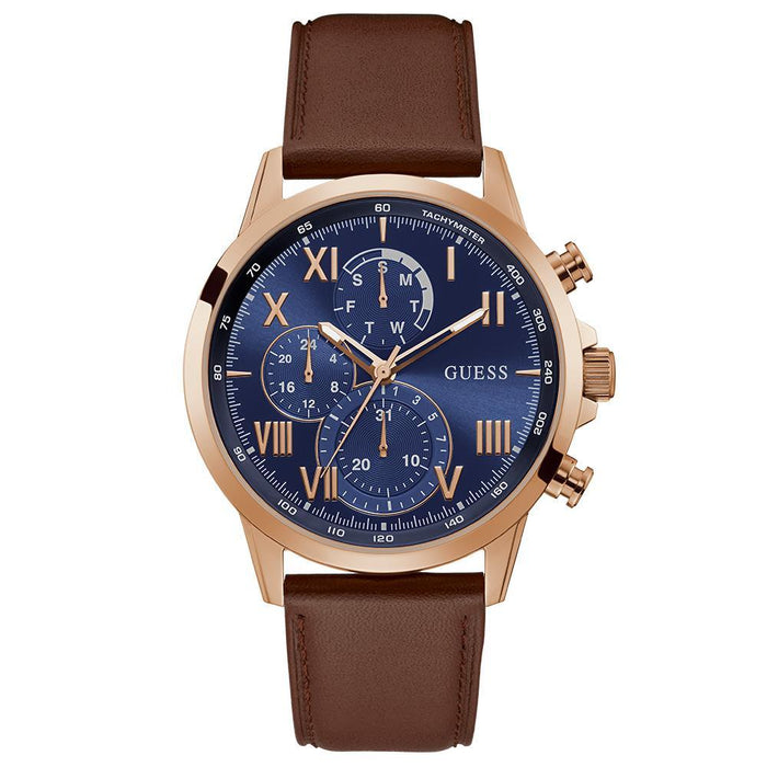 Guess GUGW0011G4 Herrenuhr – Lederarmband