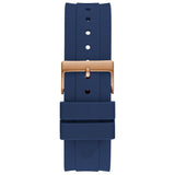 Guess GUGW0012G3 Herren Uhr – 46 mm Silikonarmband – Schwarz