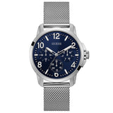 Guess GUW1040G1 Herrenuhr 42 mm – Rattanoptik mit Quarzwerk