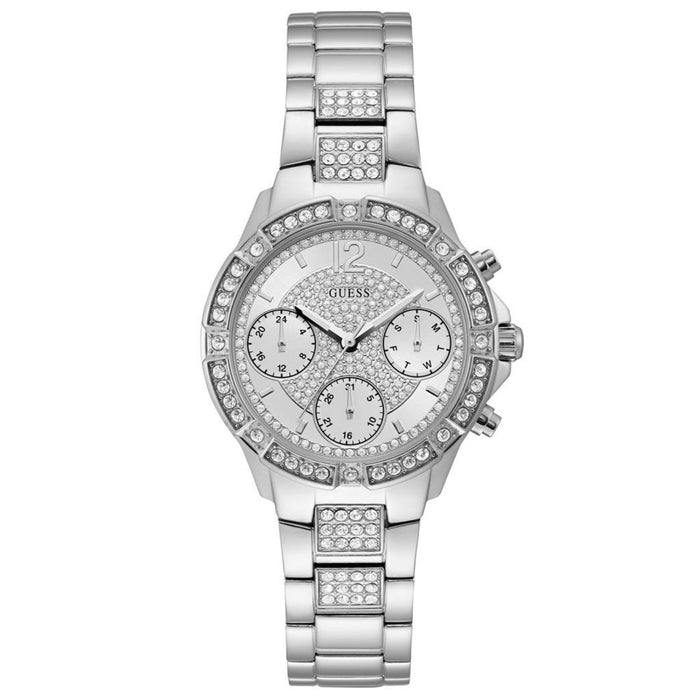 Guess GUW1071L1 Damen Uhr mit Edelstahlarmband