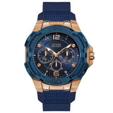 GUESS GUW1254G3 Herren Silikon Uhr – 52 mm Sportlicher Look