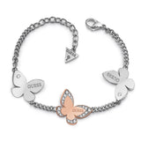 Guess JGUUBB78055S Damen Armbanduhr - Schmetterling Design