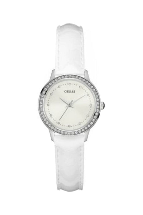 Guess Damen Uhr GUW0648L5 - Weißes Lederarmband