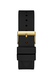 Guess GUGW0107L2 Damen Uhr 40 mm Schwarzes Silikonarmband