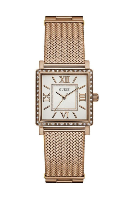 Guess GUW0826L3 Damen Uhr mit geflochtenem Armband