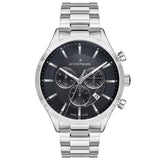 Jacques Philippe Herrenuhr Edelstahl & Lederarmband