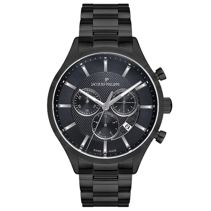 Jacques Philippe Herrenuhr JPQGC034311 mit Edelstahl und Leder