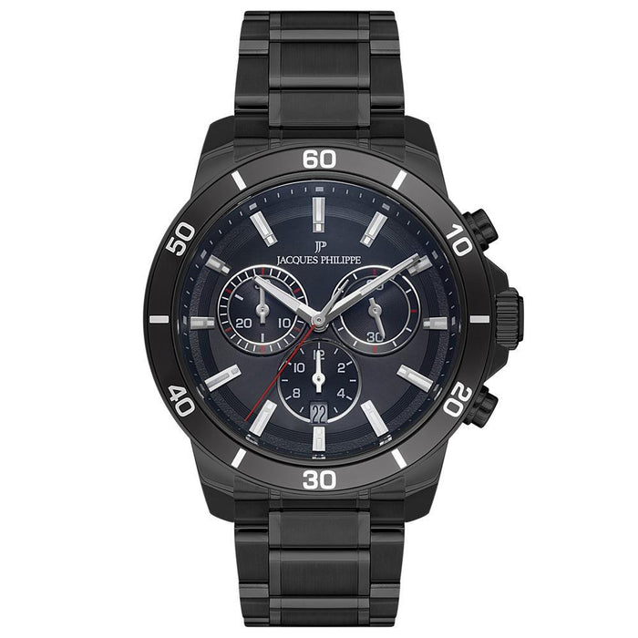 Jacques Philippe Herren Uhr Edelstahl & Leder