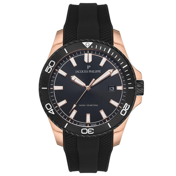 Jacques Philippe Herrenuhr Edelstahl & Leder