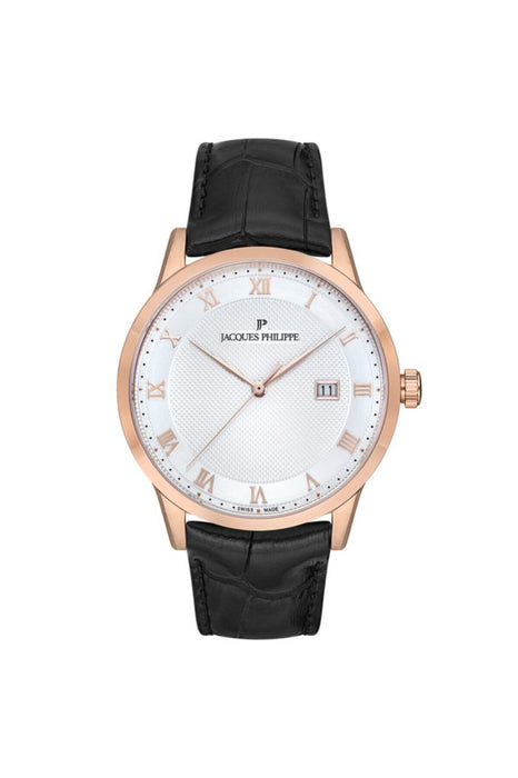 Jacques Philippe Herrenuhr – Edelstahlgehäuse & Lederarmband