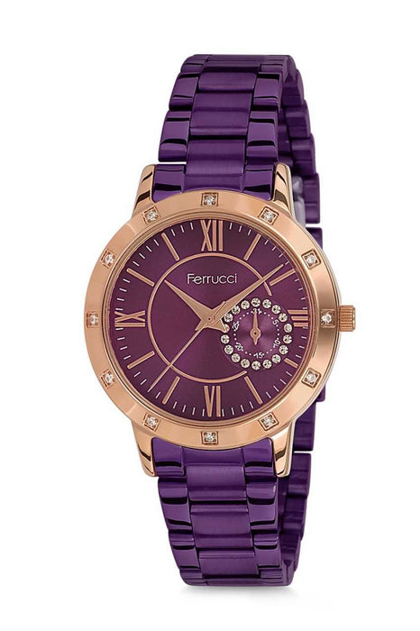 Ferrucci FC12551M.06 Damen Uhr Edelstahl Leder