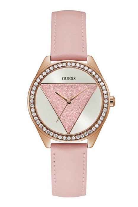 Guess GUW0884L6 Damen Uhr Edelstahl & Leder