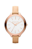 Michael Kors Damen Uhr MK2284 Beige Lederarmband