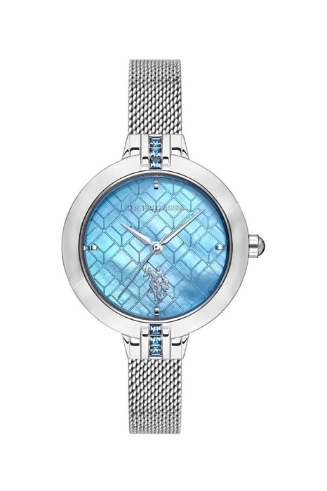 U.S. Polo Assn. Damen Uhr Edelstahl Quarzwerk