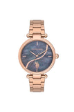 U.S. Polo Assn. Damen Uhr – Edelstahl mit Quarzwerk