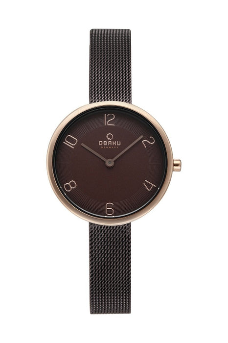 Obaku Damen Uhr V195LXVNMN – Edelstahl & Leder