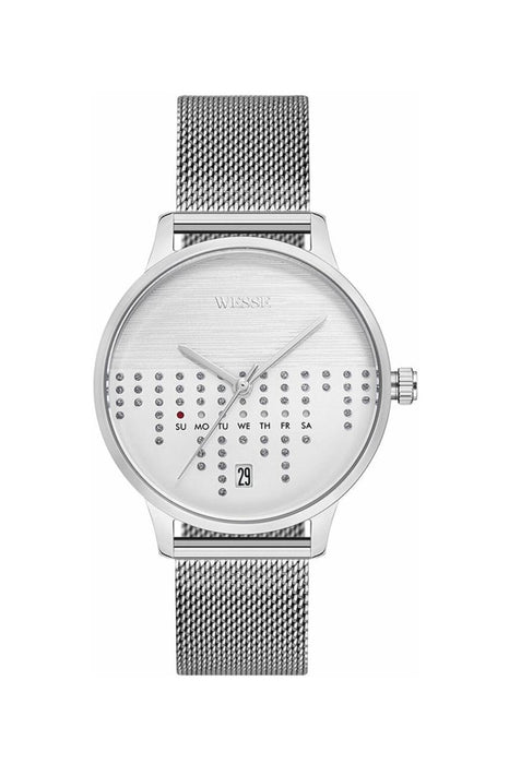 Wesse Damen-Uhr WWL106601 – Edelstahl Korbbogen-Armband